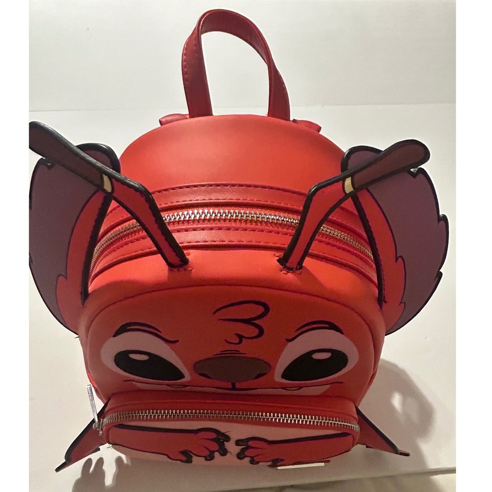 Loungefly Disney Lilo and Stitch Leroy Cosplay Mini Backpack WDBK4581 Red NEW - Picture 5 of 7